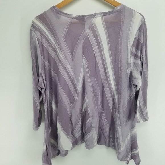 Simply Vera Vera Wang shark bite bottom hem pullover XXL - Picture 2 of 4